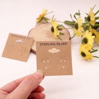 1 Piece Simple Style Solid Color Plastic Paper Card sku image 1