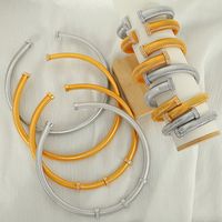 Titan Stahl IG-Stil Übertrieben Toller Stil Überzug Inlay Geometrisch Einfarbig Zirkon Ringe Armbänder Halskette main image 1