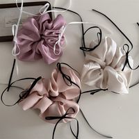 Women's Simple Style Classic Style Solid Color Cloth Bowknot Hair Tie main image 2