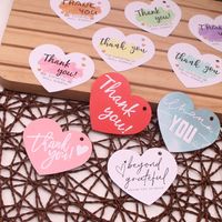 Simple Style Letter Heart Shape Paper Daily Card main image 3