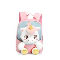 Nouveau Sac En Peluche Pour Enfants De Bande Dessinée Ins Style Coréen Licorne Poupée Sac À Dos Maternelle Mignonne Fille Cartable sku image 5