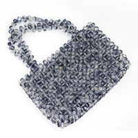 Frau Mittel PVC Einfarbig Basic Strassenmode Perlen Quadrat Offen Handtasche main image 2