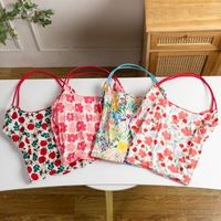 Women's Basic Classic Style Flower Polyester Shopping Bags main image 1