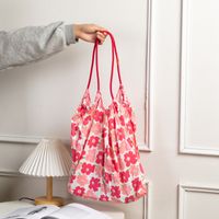 Women's Basic Classic Style Flower Polyester Shopping Bags main image 5
