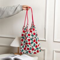 Women's Basic Classic Style Flower Polyester Shopping Bags sku image 2