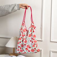 Women's Basic Classic Style Flower Polyester Shopping Bags sku image 1