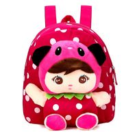 Factory Direct Supply In Stock 1-4 Years Old Boys And Girls Cartoon Backpack Cute Canvas Backpack Doll Children's Schoolbag sku image 3