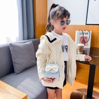 Girl'S Small Cotton And Linen Plaid Bow Knot Elegant Streetwear Beading Square Magnetic Buckle Crossbody Bag main image 3