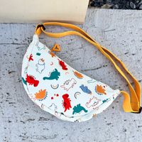 Kid'S Small Cotton Dinosaur Cute Dumpling Shape Zipper Fanny Pack sku image 4