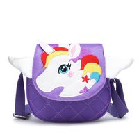 New Kindergarten Baby Crossbody Bag Cute Cartoon Unicorn Children Bag Mini Messenger Bag sku image 1