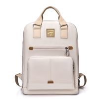 Waterproof 20 Inch Solid Color Casual Daily School Backpack main image 3