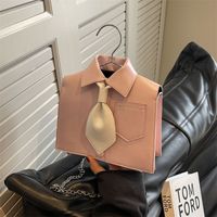 Women's Medium Pu Leather Shirt Streetwear Magnetic Buckle Crossbody Bag main image 5