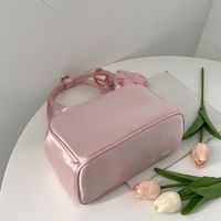 Women's Medium Satin Solid Color Basic Classic Style Zipper Handbag main image 3