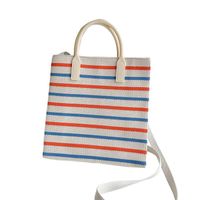 Women's Small Polyester Stripe Plaid Flower Vintage Style Open Crossbody Bag main image 5