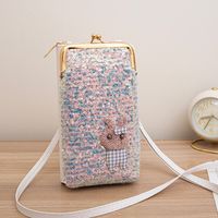 Women's Cartoon Solid Color Pu Leather Sequins Lock Clasp Wallets main image 10