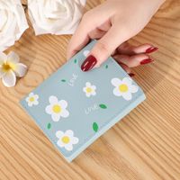 Women's Solid Color Flower Pu Leather Lock Clasp Wallets main image 2
