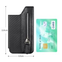 Unisex Solid Color Pu Leather Zipper Card Holder main image 2