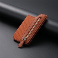 Unisex Solid Color Pu Leather Zipper Card Holder sku image 5