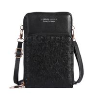 Women's Medium Pu Leather Solid Color Vintage Style Classic Style Zipper Phone Wallets sku image 2