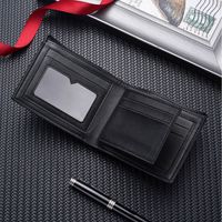 Men's Letter Pu Leather Open Small Wallets main image 3