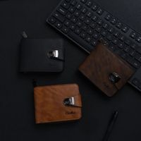 Men's Letter Pu Leather Lock Clasp Long Wallets main image 4