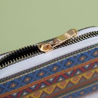Frau Geometrisch Pu-Leder Reißverschluss Brieftaschen main image 4