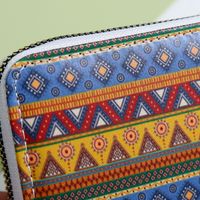 Frau Geometrisch Pu-Leder Reißverschluss Brieftaschen main image 3