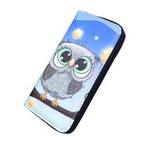 Women's Owl Pu Leather Zipper Wallets main image 4