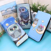 Women's Owl Pu Leather Zipper Wallets main image 1