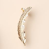 1 Piece Romantic Pastoral Feather Plating Alloy Gold Plated Ear Studs main image 1