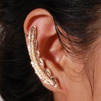 1 Piece Romantic Pastoral Feather Plating Alloy Gold Plated Ear Studs main image 4