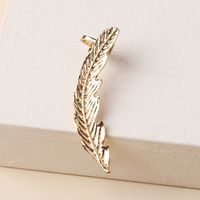1 Piece Romantic Pastoral Feather Plating Alloy Gold Plated Ear Studs main image 5