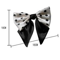 Women's Sweet Round Dots Bow Knot Satin Hair Clip main image 2