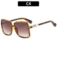 Modern Style Solid Color Ac Square Full Frame Women's Sunglasses sku image 4