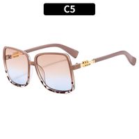 Modern Style Solid Color Ac Square Full Frame Women's Sunglasses sku image 5