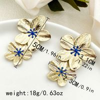 1 Pair Lady Sweet Korean Style Star Heart Shape Flower Tassel Inlay 304 Stainless Steel Artificial Pearls Rhinestones 14K Gold Plated Drop Earrings sku image 3