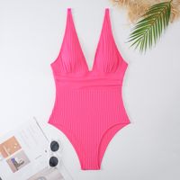 Women's Sexy Solid Color 1 Piece One Piece Swimwear main image 6