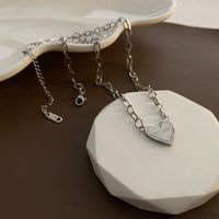 Titanium Steel 18K Gold Plated Simple Style Heart Shape Necklace sku image 1