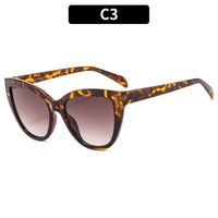 Lässig Einfacher Stil Farbverlauf Ac Katzenauge Vollbild Sonnenbrille Der Frauen sku image 3
