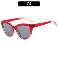 Lässig Einfacher Stil Farbverlauf Ac Katzenauge Vollbild Sonnenbrille Der Frauen sku image 4