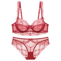 Solid Color Seamless Bra Push Up Comfort Breathable Bra&Panty Set main image 2