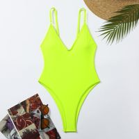 Women's Sexy Solid Color 1 Piece One Piece Swimwear main image 3