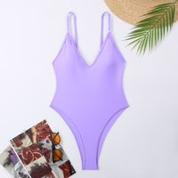 Women's Sexy Solid Color 1 Piece One Piece Swimwear main image 1