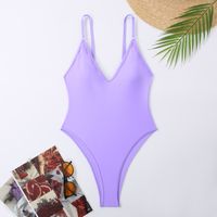 Women's Sexy Solid Color 1 Piece One Piece Swimwear main image 6