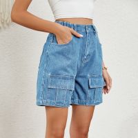 Women's Holiday Daily Streetwear Solid Color Shorts Pocket Cargo Pants Jeans main image 4