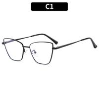 Casual Simple Style Solid Color Ac Cat Eye Full Frame Optical Glasses sku image 1