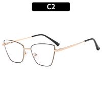 Casual Simple Style Solid Color Ac Cat Eye Full Frame Optical Glasses sku image 2