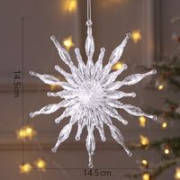 Christmas Retro Simple Style Snowflake Elk Arylic Indoor Party Festival Hanging Ornaments sku image 8