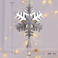 Christmas Retro Simple Style Snowflake Elk Arylic Indoor Party Festival Hanging Ornaments sku image 16
