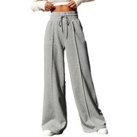 Women's Holiday Daily Streetwear Solid Color Full Length Casual Pants Wide Leg Pants main image 2